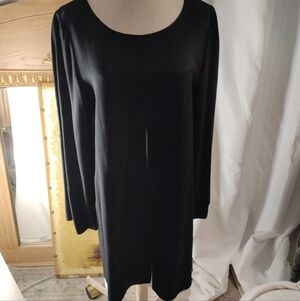 90's Virgo II Layered Black And White Loose Fitting Dress. Size 14